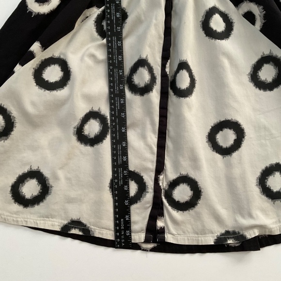 Lil By Anthropologie A-Line Shirt Dress Sz 2 Abstract Bold Retro Rockabilly Mod - Picture 7 of 13